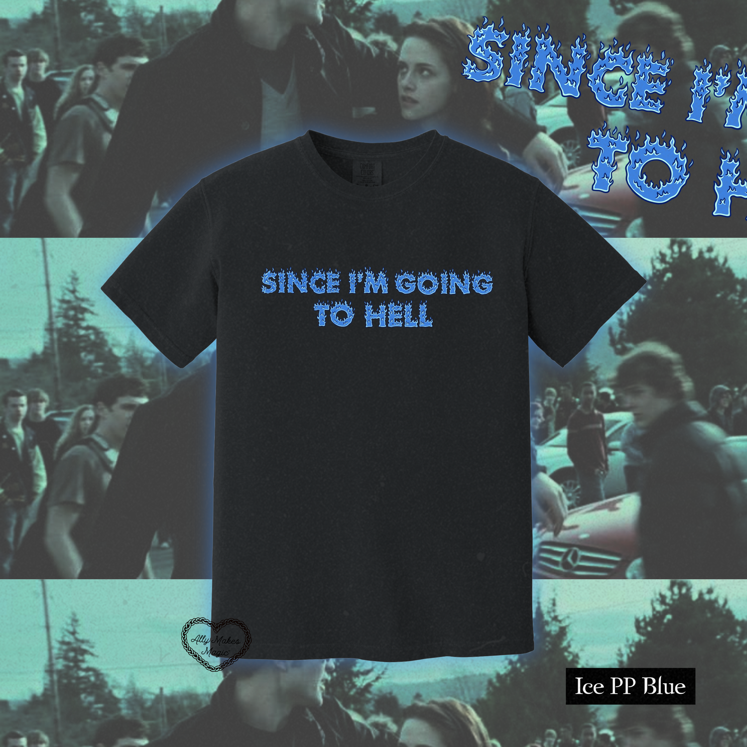 going to hell tee (ice pp blue)