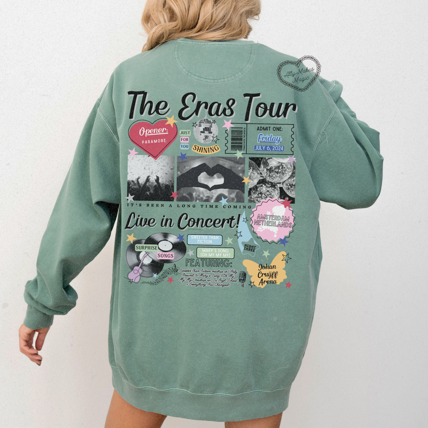 amsterdam night 3 retro pullover | comfort colors