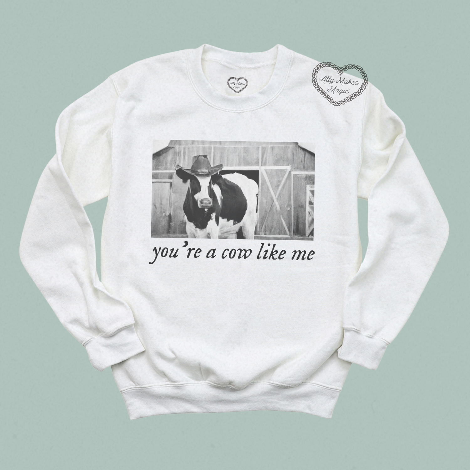 cow like me crewneck