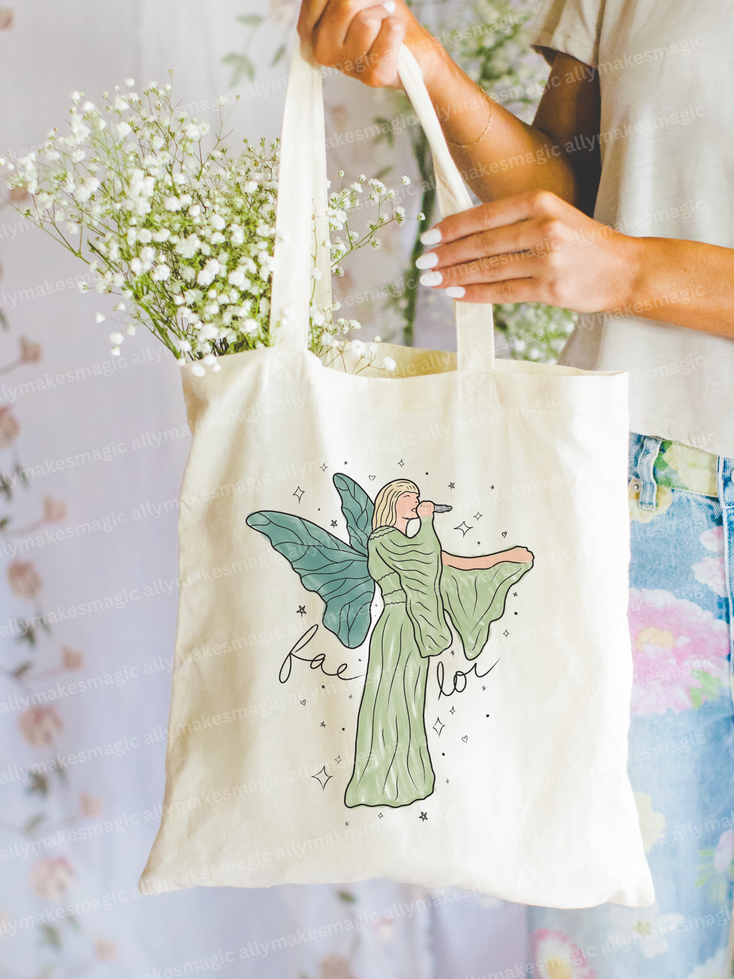 fae-lor tote bag