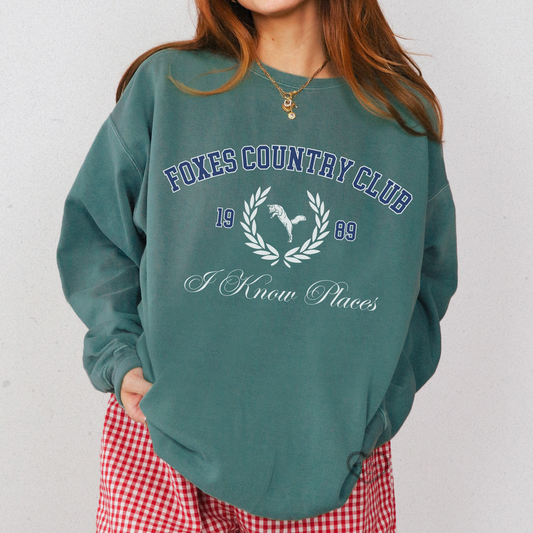 foxes country club pullover