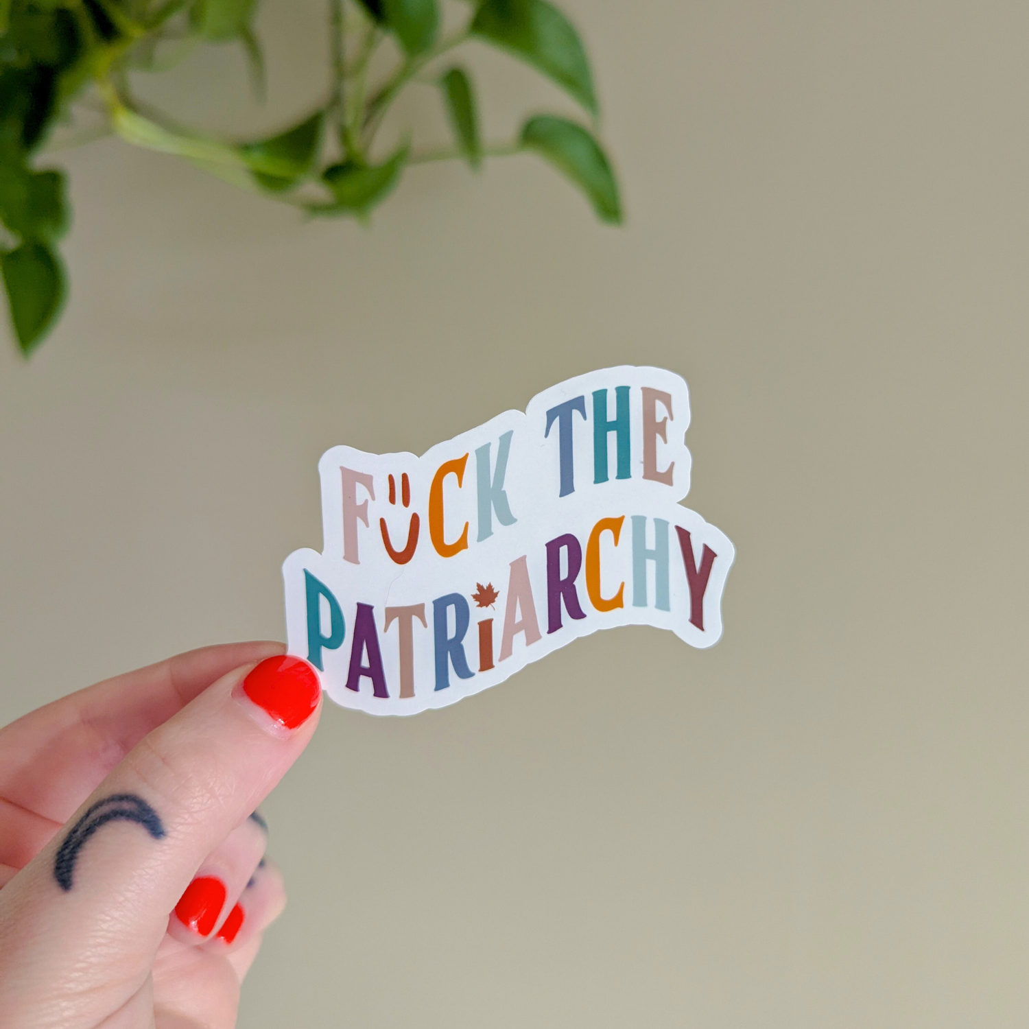 (atwtmv) f*ck the patriarchy sticker