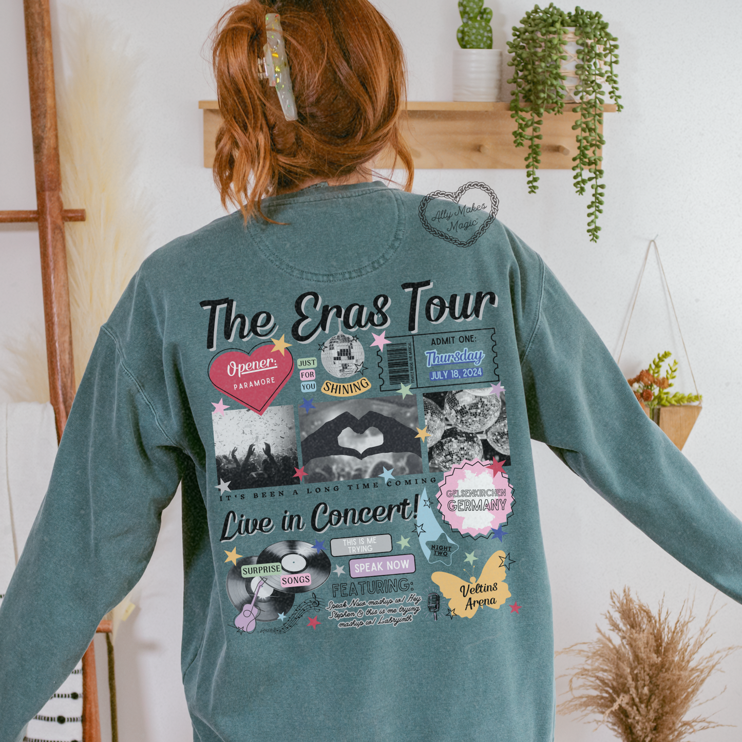 gelsenkirchen night 2 retro pullover | comfort colors