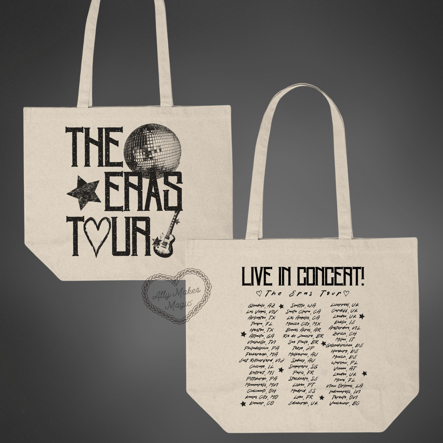 the grunge eras tour tote bag