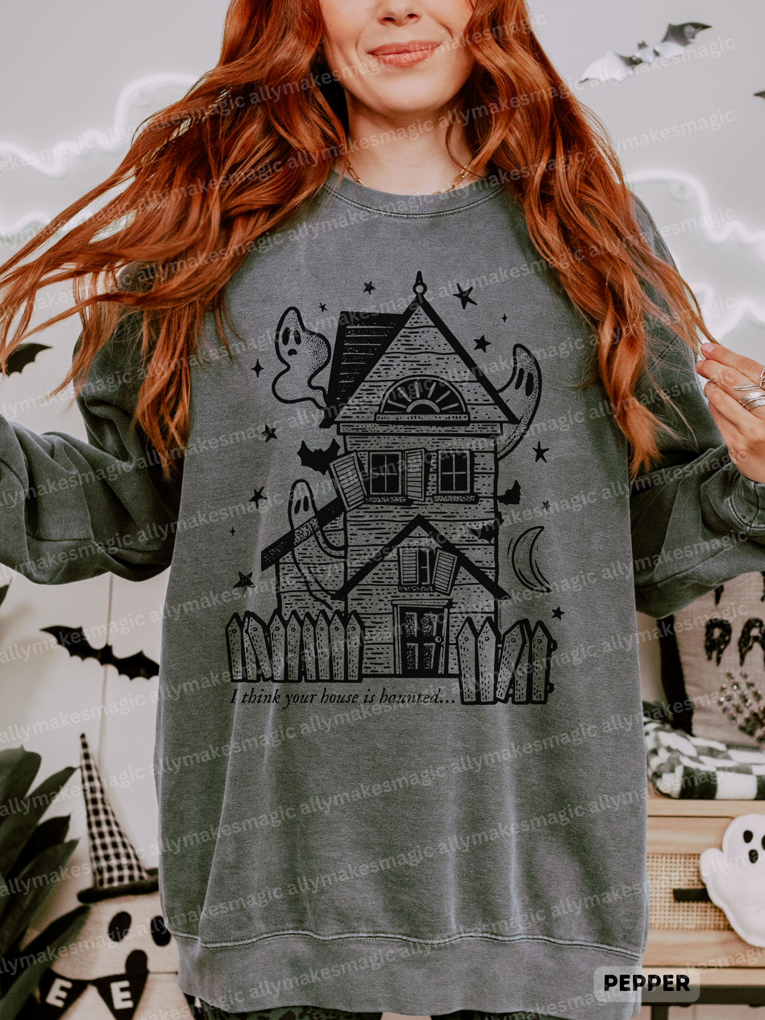 ur house is haunted pullover