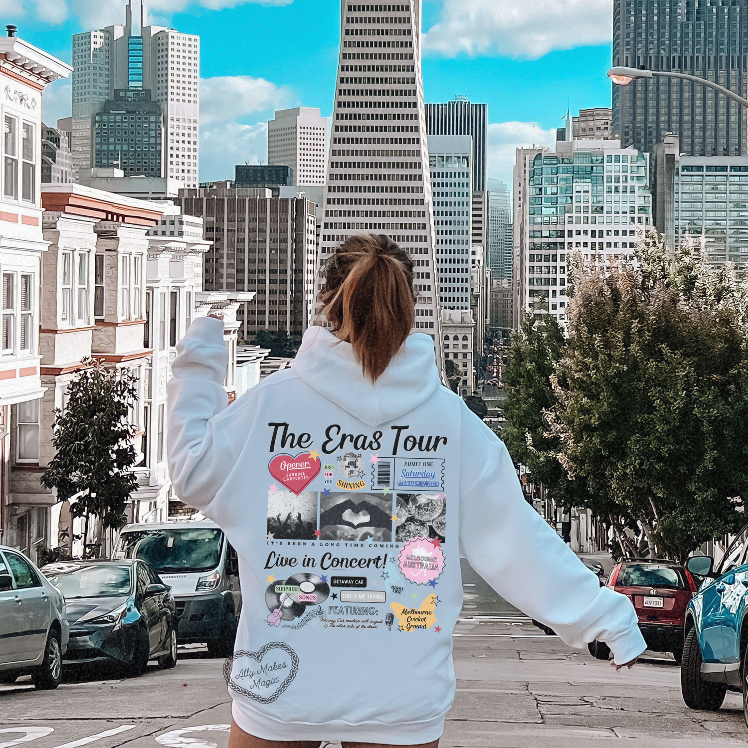 melbourne night 2 hoodie *custom*
