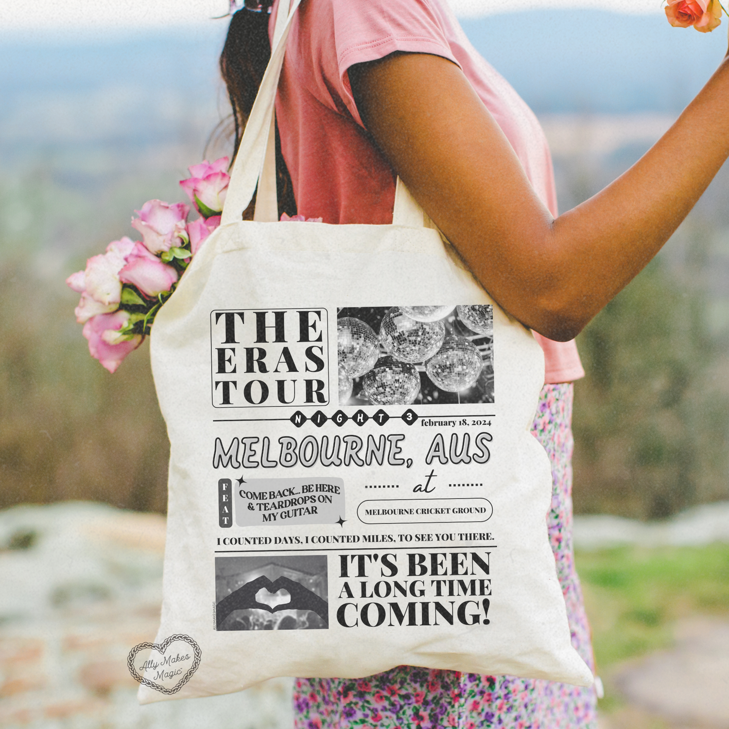 melbourne night 3 tote bag *custom*