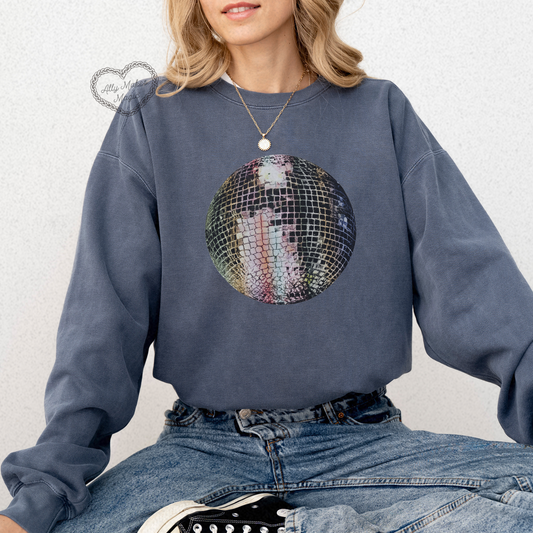 vintage mirrorball pullover