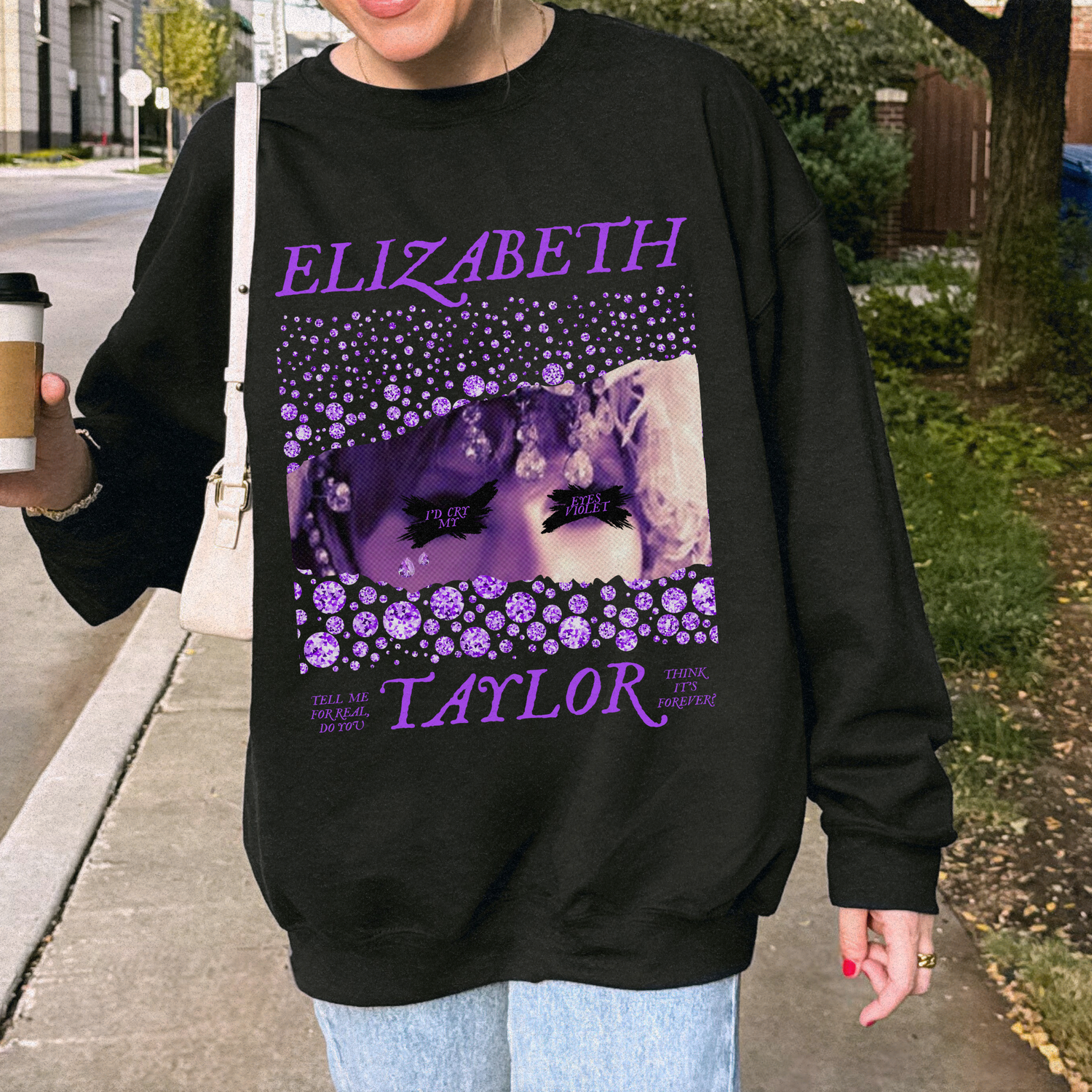 cry my eyes (violet) sweater