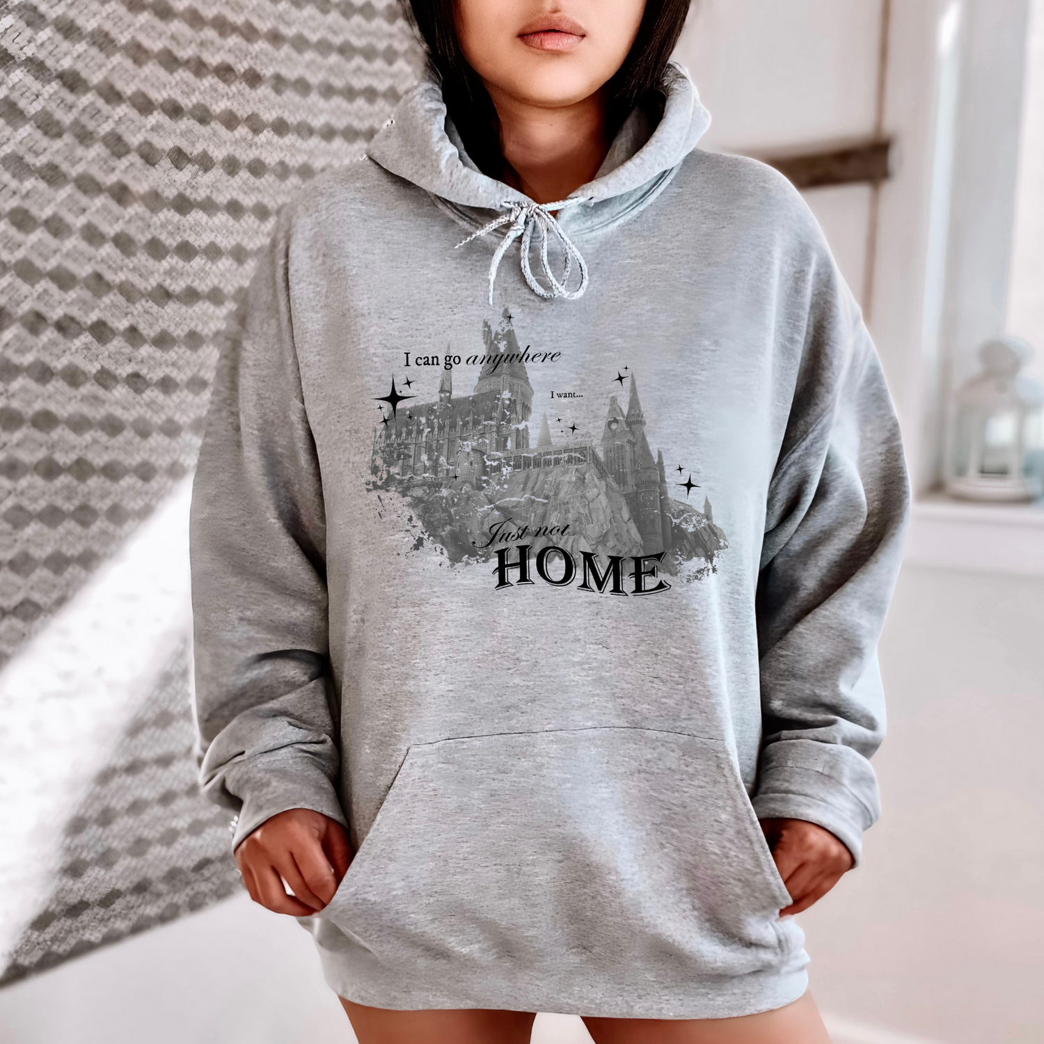 just not home hoodie