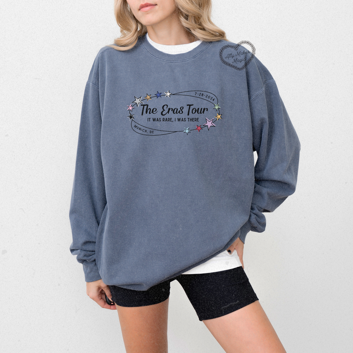 munich night 2 retro pullover | comfort colors