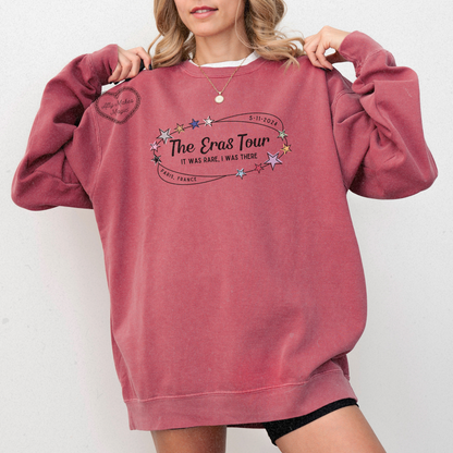 paris night 3 retro pullover | comfort colors