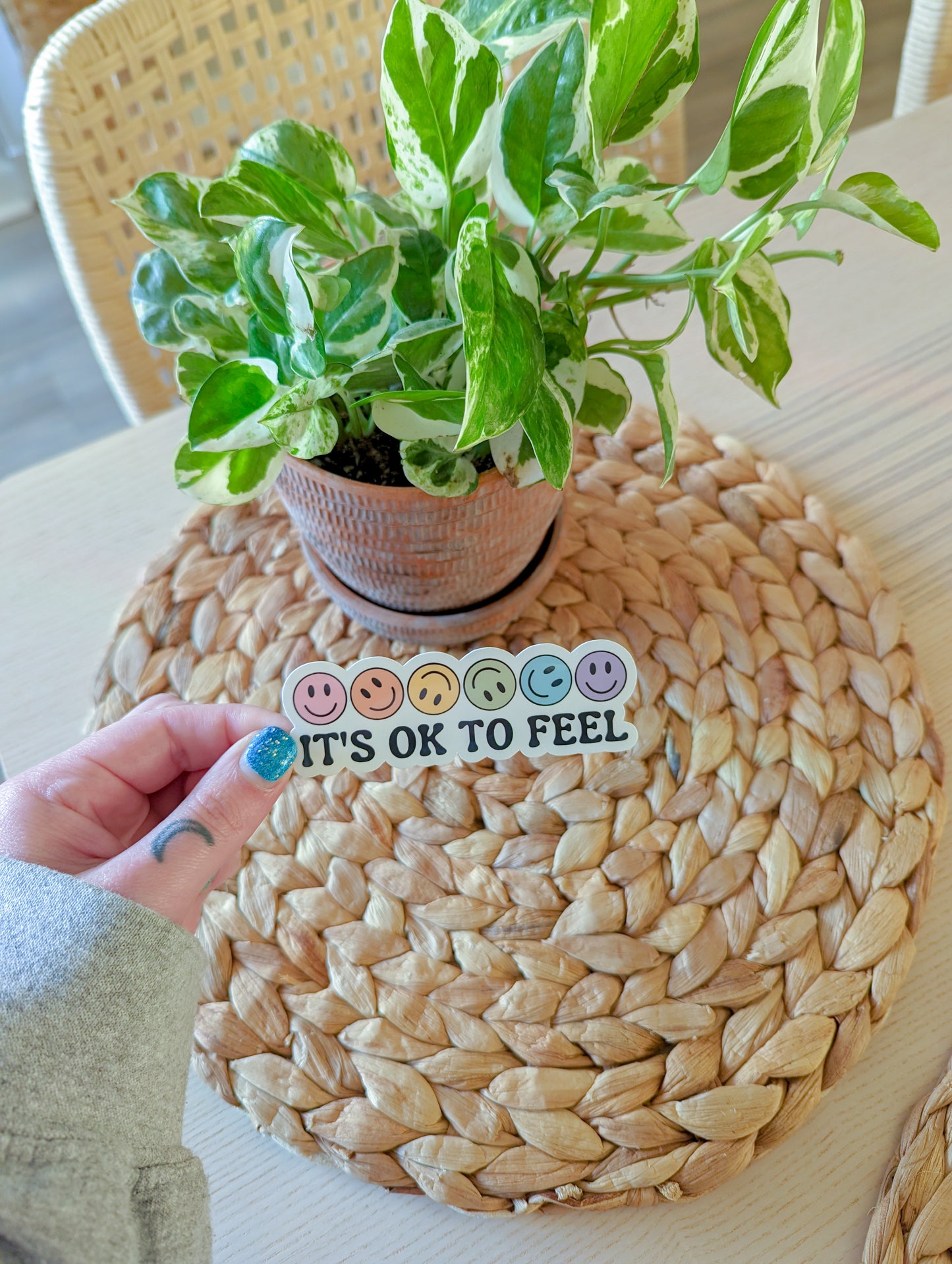 it's ok to feel sticker