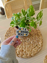 not a morning person sticker