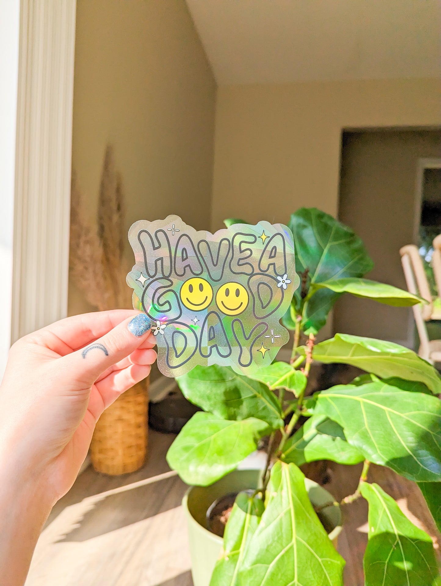 have a good day suncatcher sticker