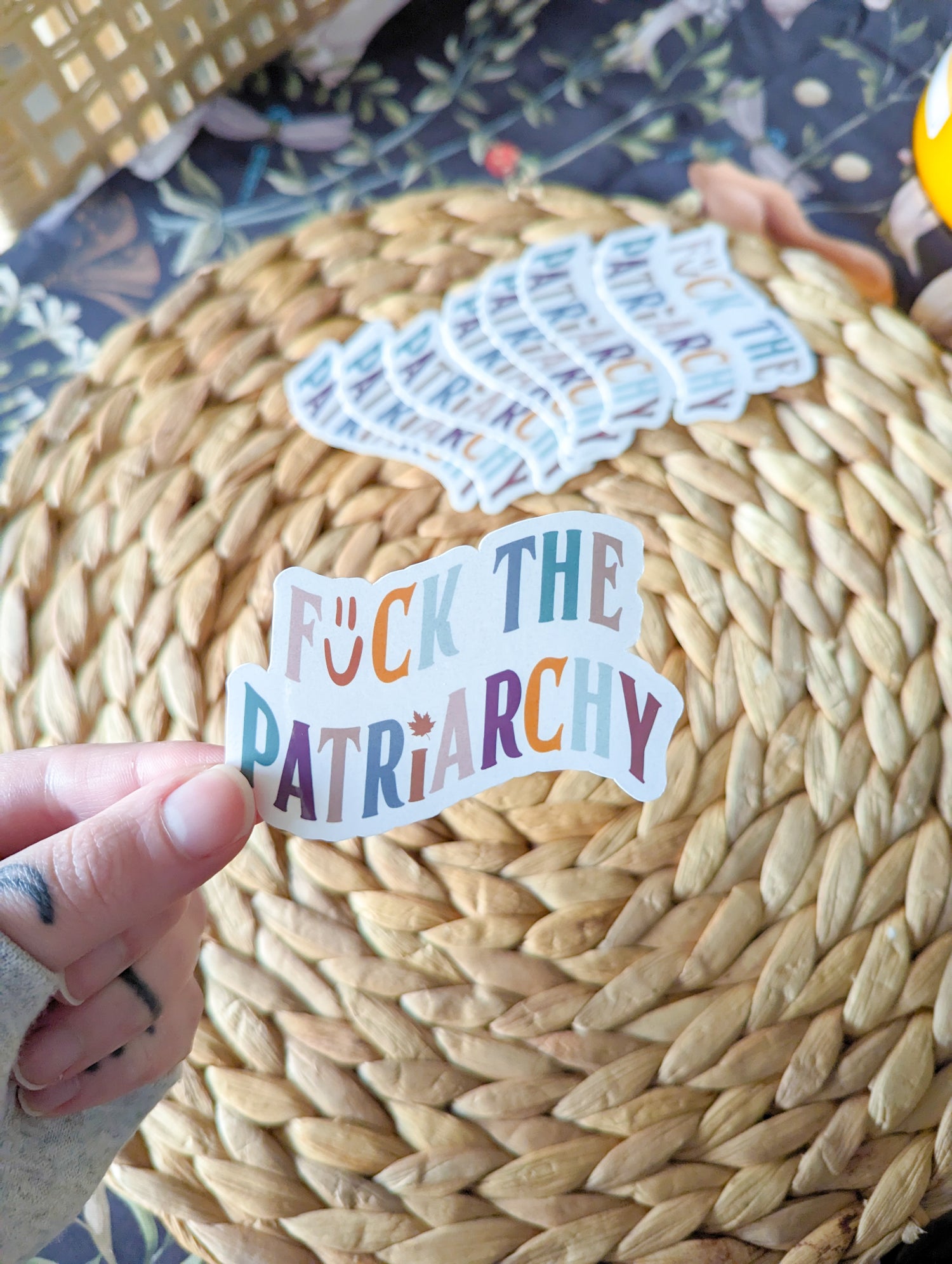 (atwtmv) f*ck the patriarchy sticker