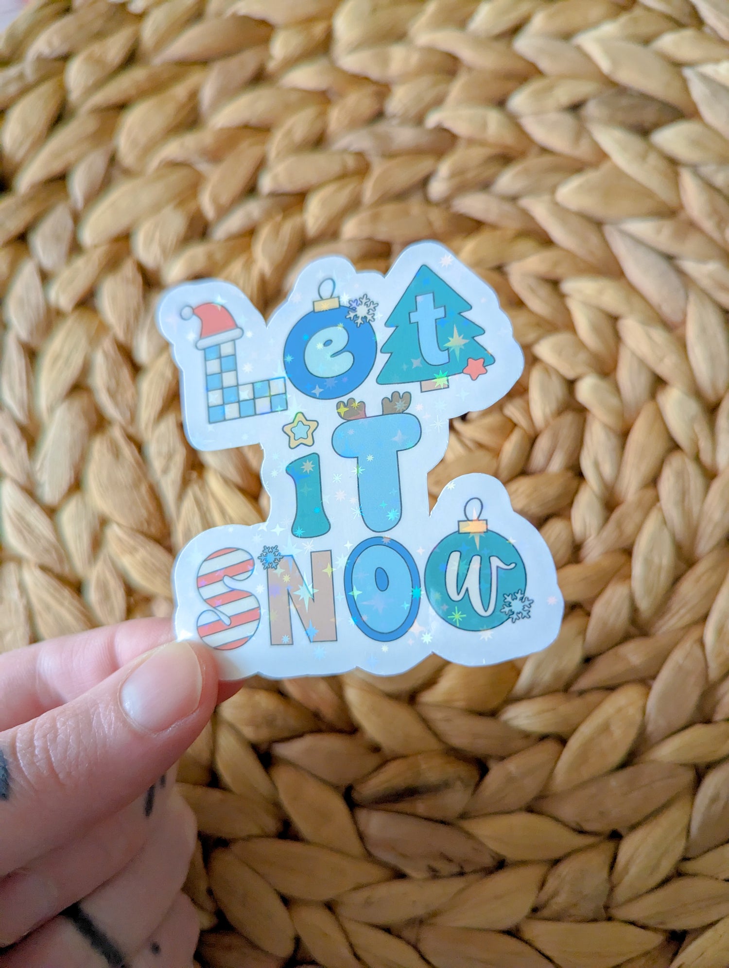 let it snow sticker