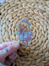 the gingerbread man sticker