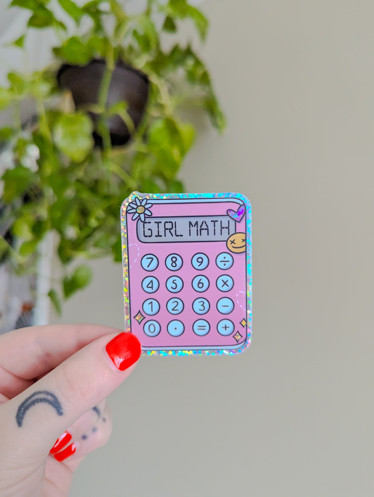 girl math sticker