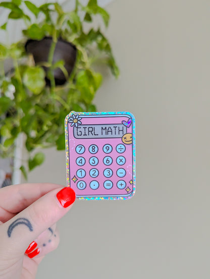 girl math sticker