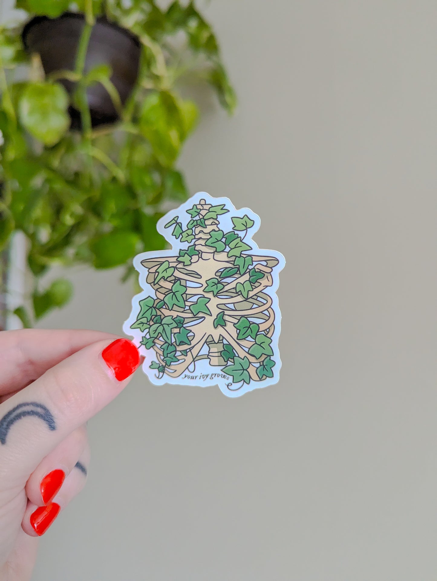 your ivy grows sticker