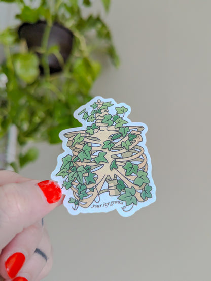 your ivy grows sticker