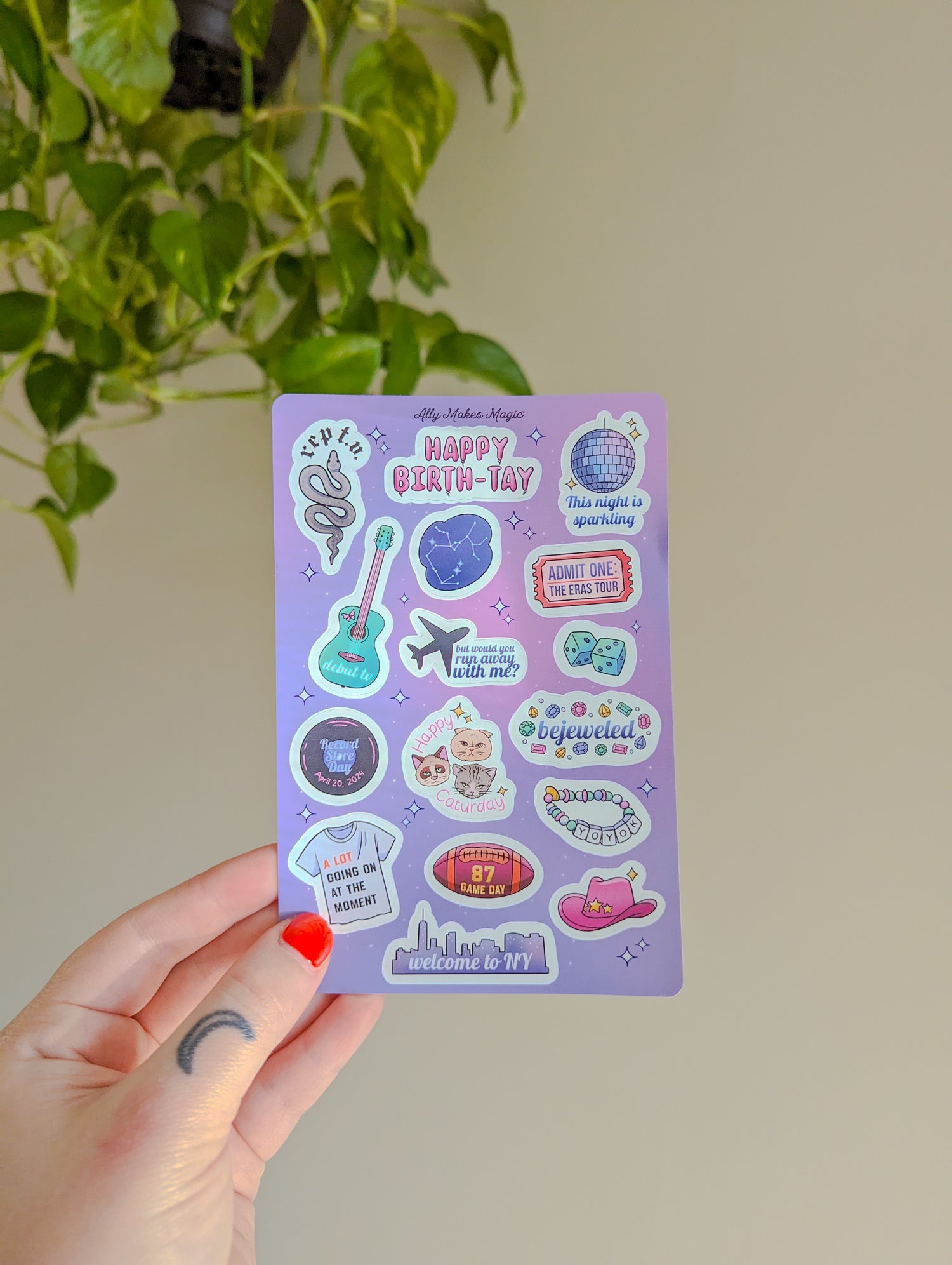 stars all aligned sticker sheet