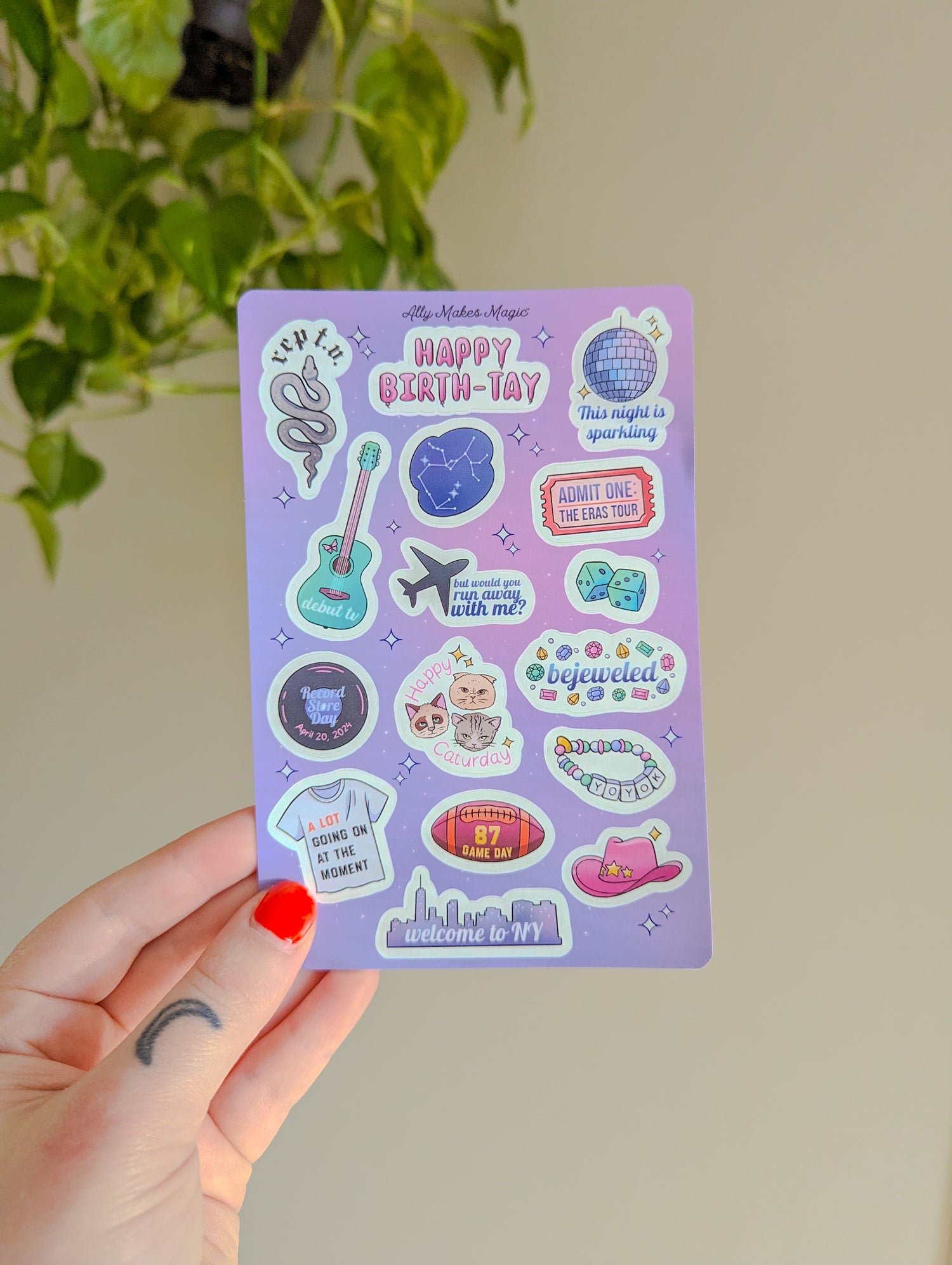 stars all aligned sticker sheet