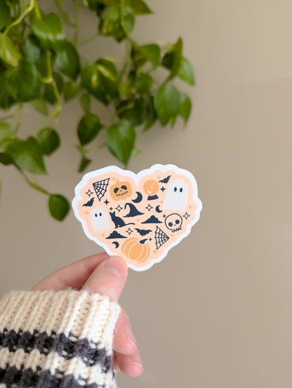 hallow-heart sticker