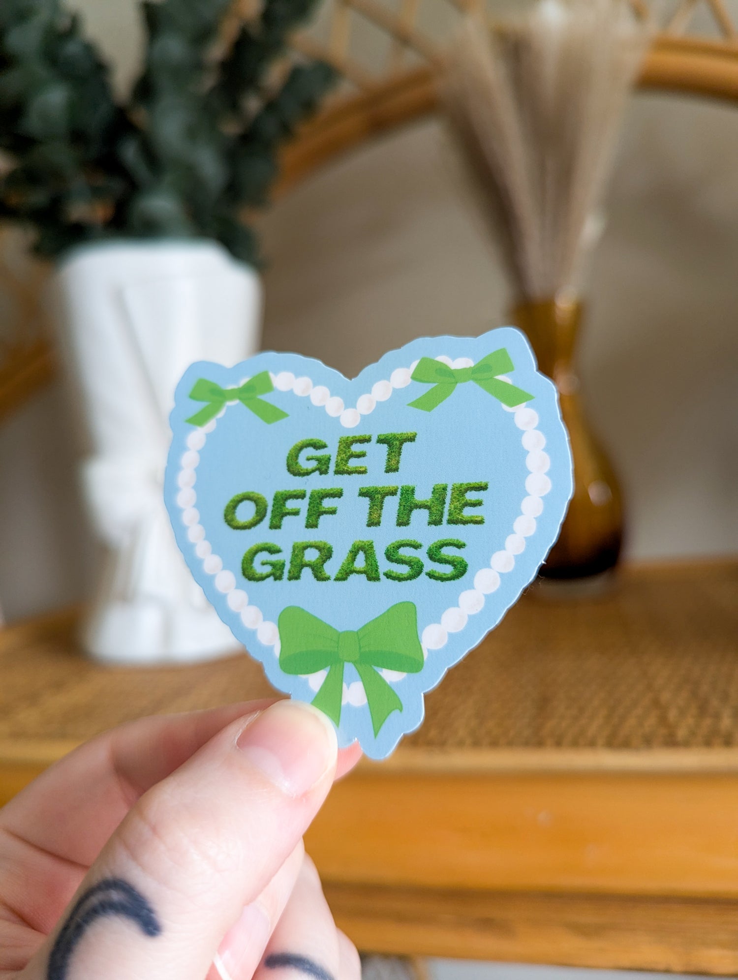 get off the grass sticker