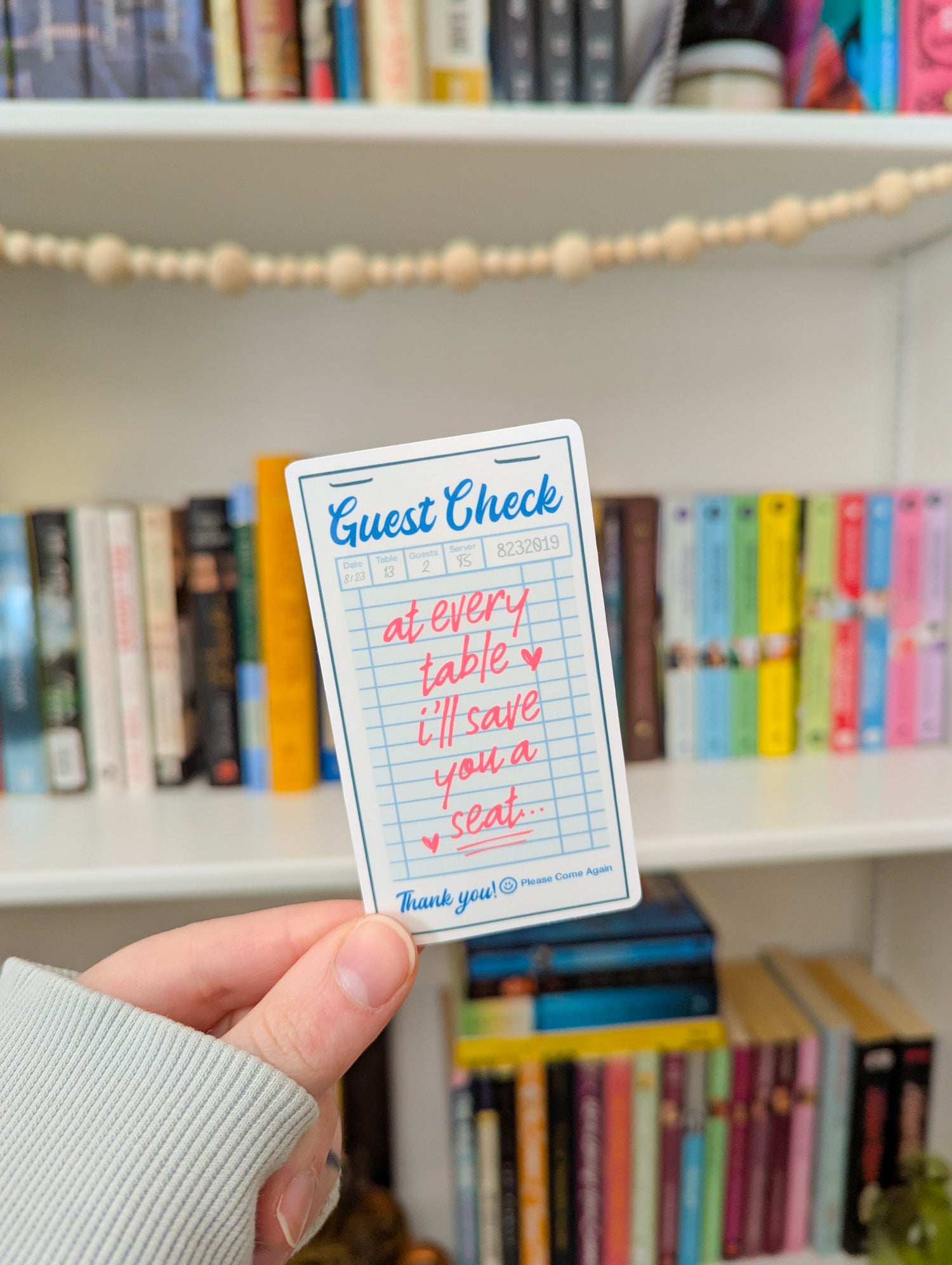 lover guest check sticker