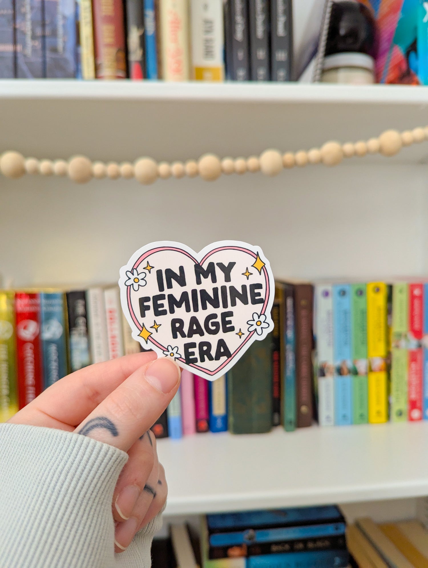 feminine rage era sticker