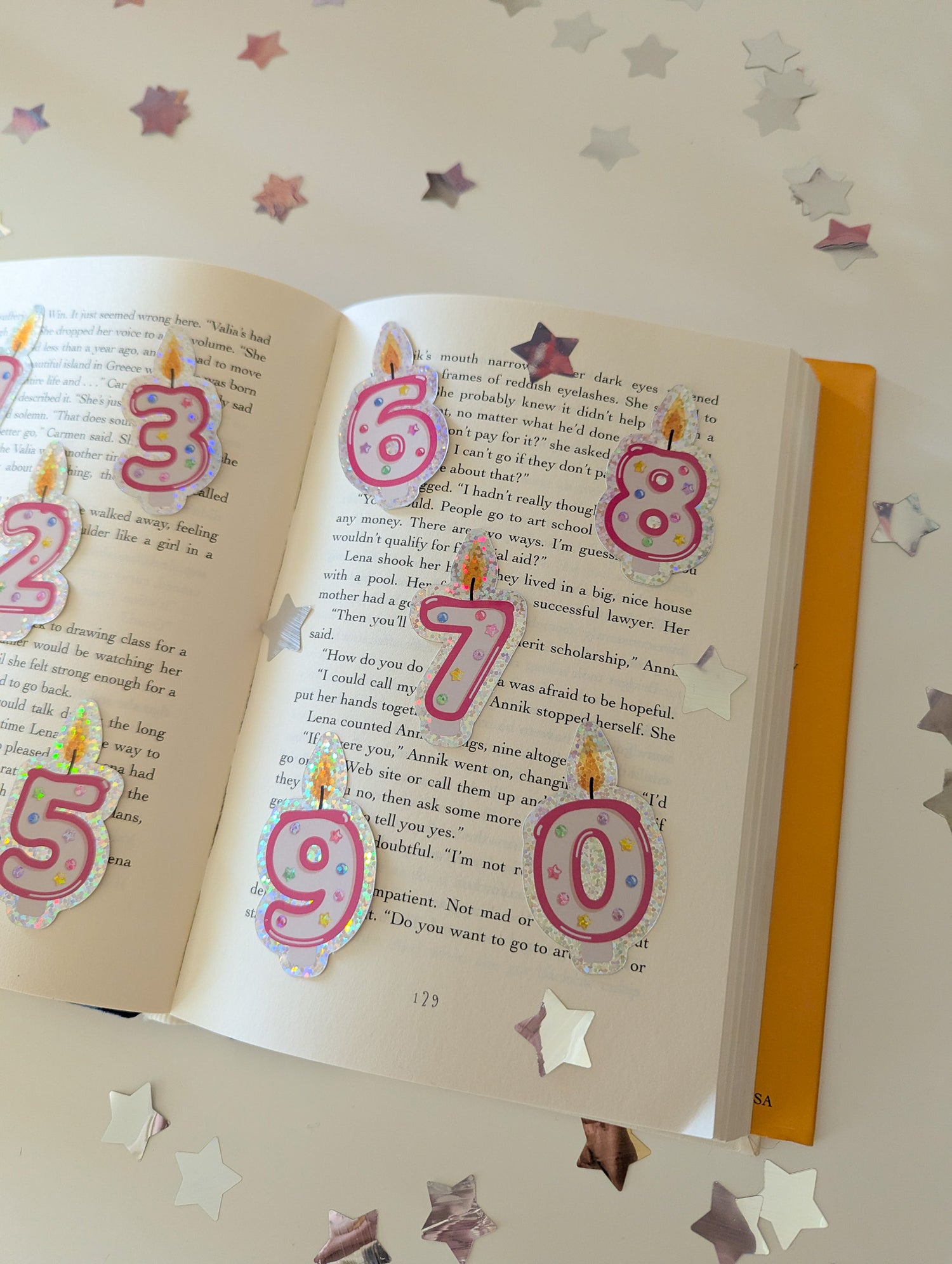 birthday candle stickers