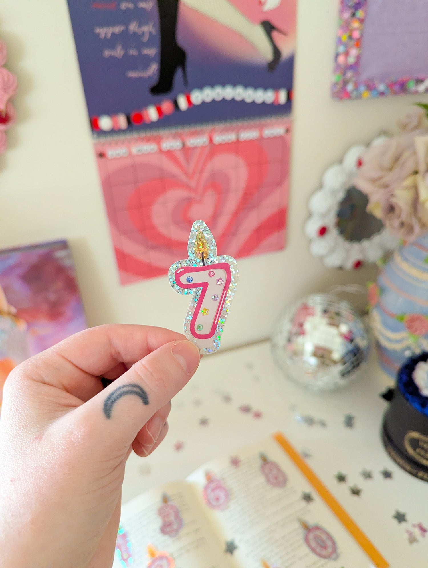 birthday candle stickers