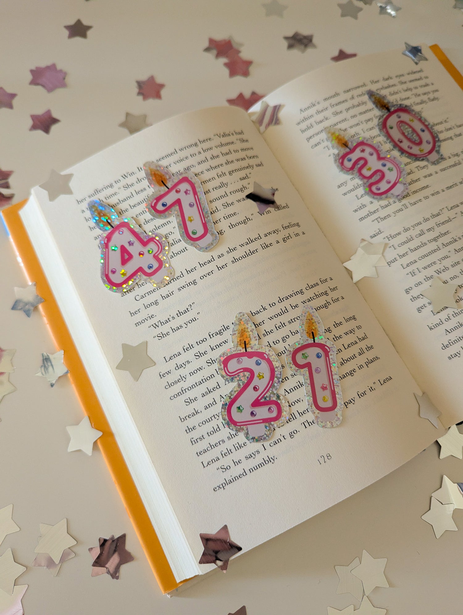 birthday candle stickers