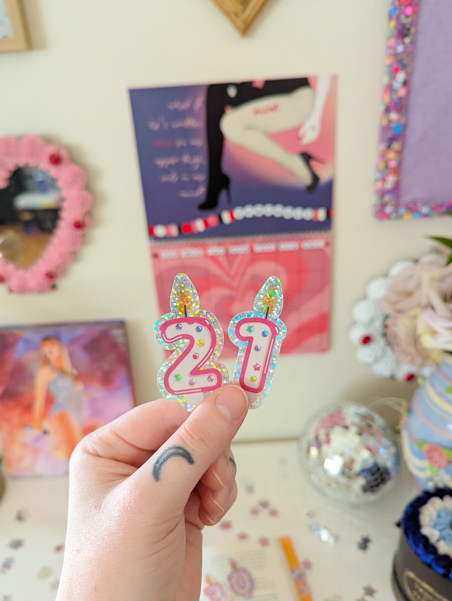 birthday candle stickers