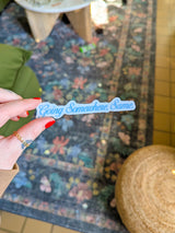 going somewhere, same. decal