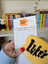 luke's coffee notepad