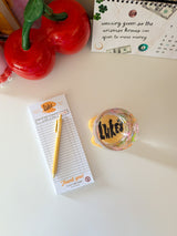 luke's coffee notepad