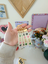 lots o' luck embroidered keychain