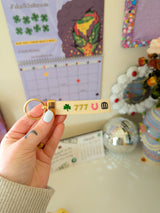 lots o' luck embroidered keychain