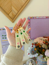 lots o' luck embroidered keychain