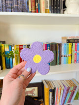 flower power mug rug