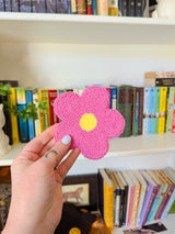 flower power mug rug