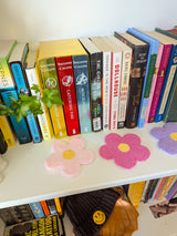 flower power mug rug