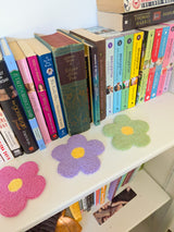 flower power mug rug