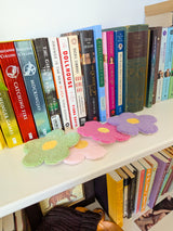 flower power mug rug