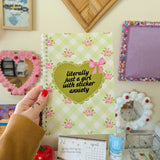 literally just a girl with sticker anxiety *sticker book*