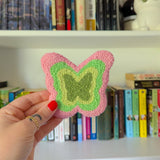 spring butterfly mug rug