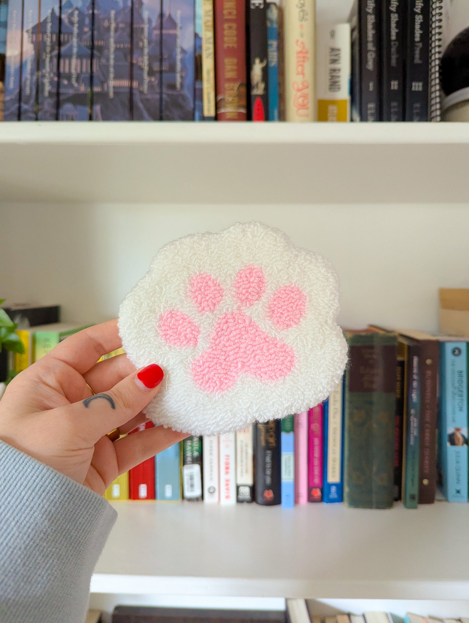 toe beans mug rug
